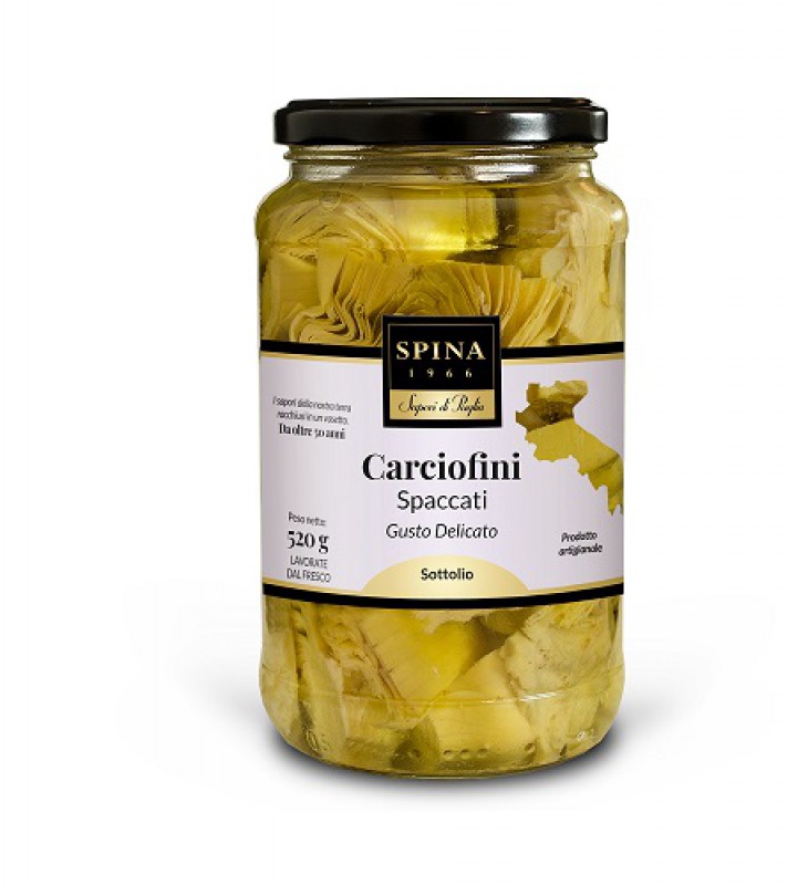 Carciofini spaccati gusto delicato 520 gr