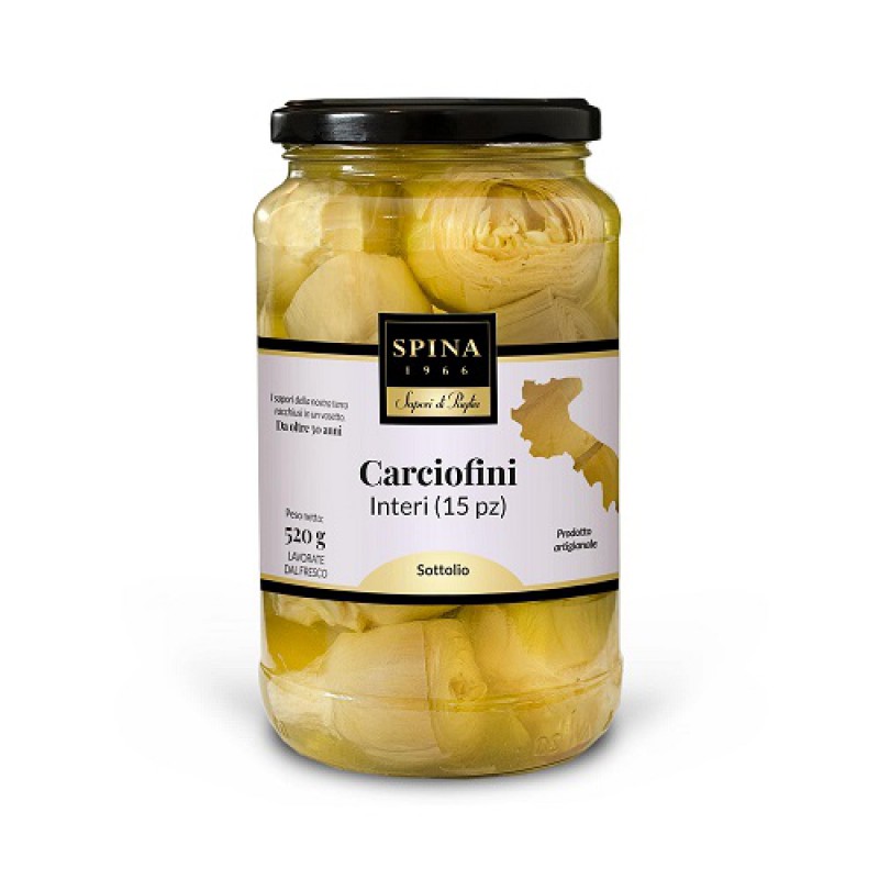 Carciofini interi 15pz 520 gr