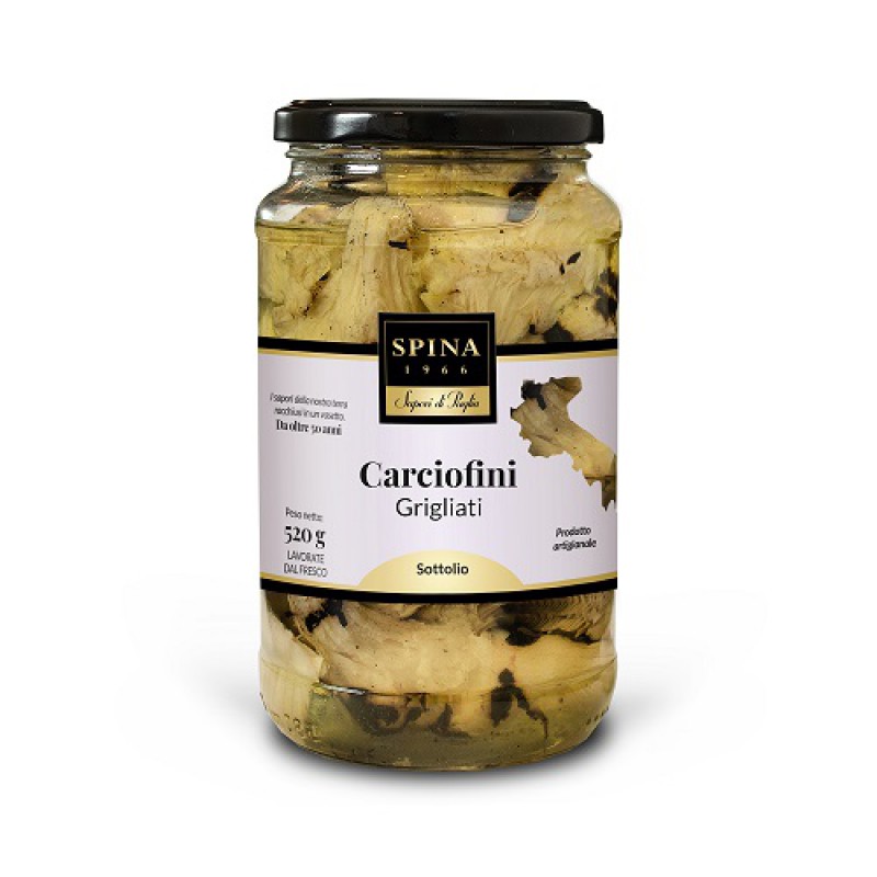 Carciofini grigliati spaccati 520 gr