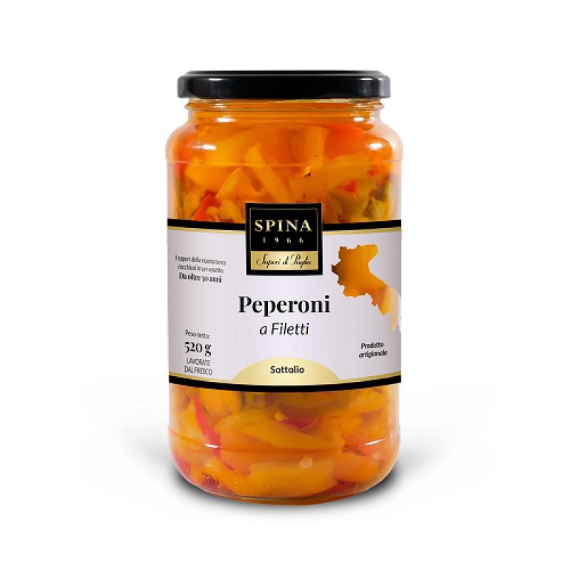 Peperoni a filetti 520 gr