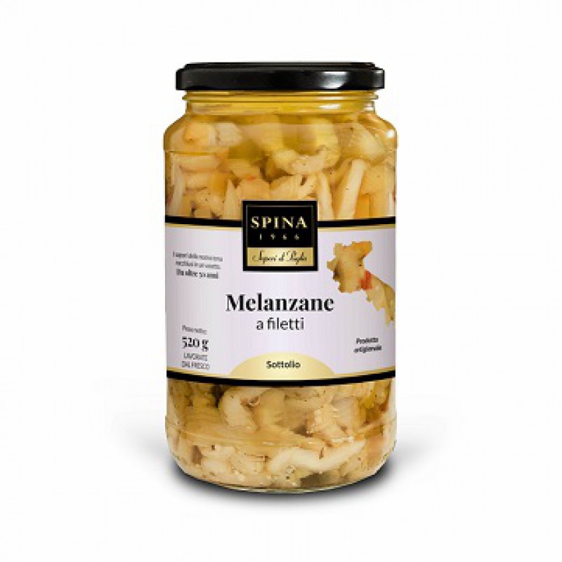 Melanzane a filetti 520 gr