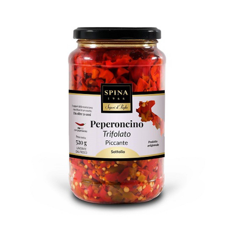 Peperoncino trifolato piccante 520 g