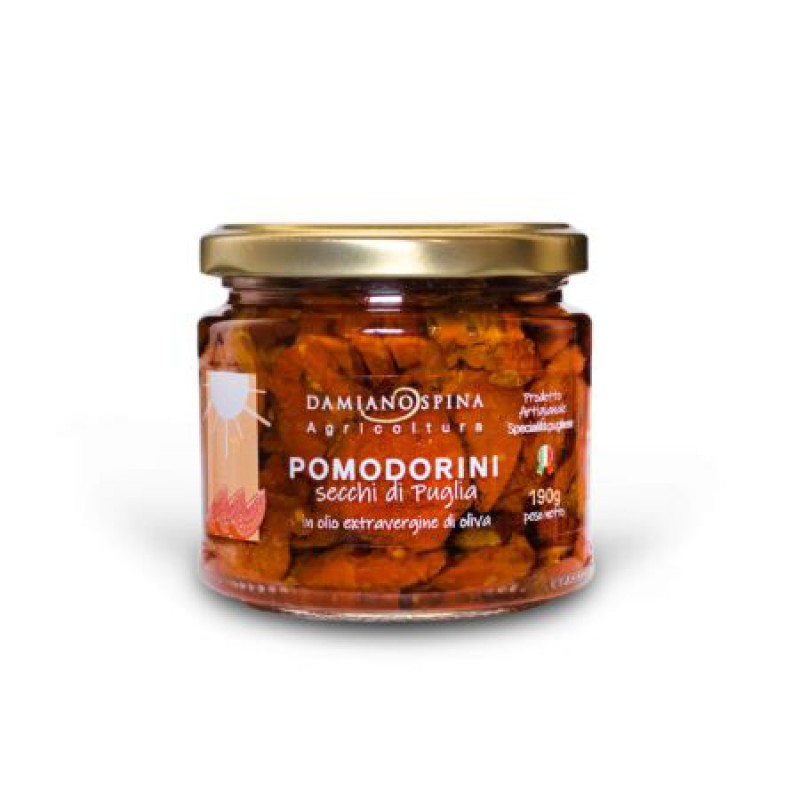 Pomodorini secchi di Puglia in olio evo 190 g