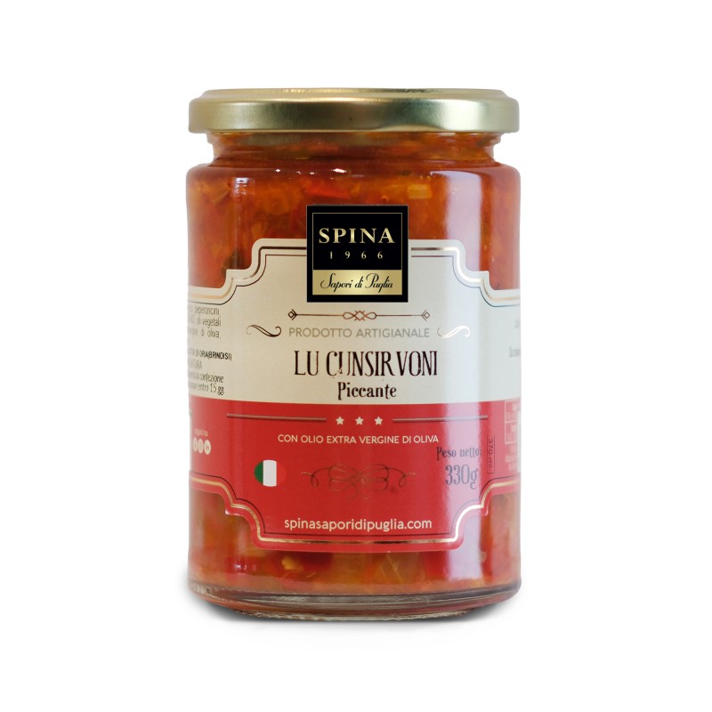 Lu Cunsirvoni  Piccante con olio evo 330 g