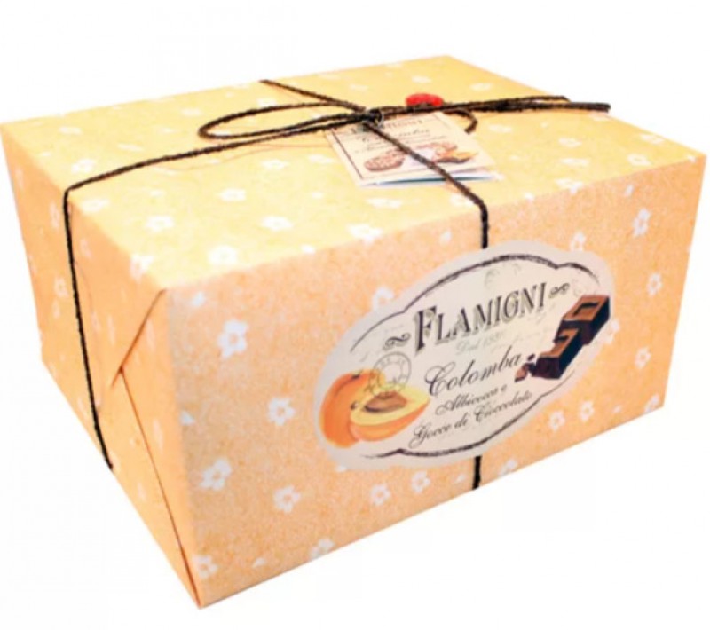 Colomba con Albicocca e Cioccolato Fondente 1kg Flamigni